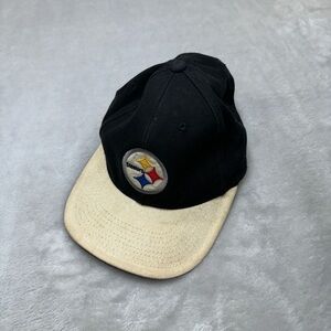 Vintage Sports Specialties Pittsburgh Steelers Hat Cap Black Plain Logo